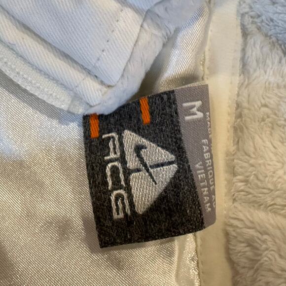 Nike ACG White Vest sz M Women's Quilted Puffer Vest Fur trim - Picture 8 of 10